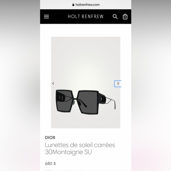 COPY - Dior 30Montaigne oversized frame sunglasses - Picture 2 of 5